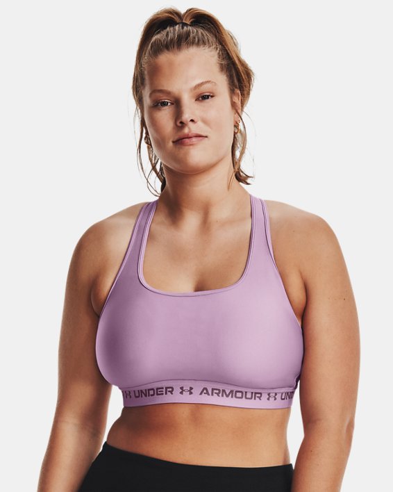 Bra Deportivo Armour® Mid Crossback para Mujer, Purple, pdpMainDesktop image number 4